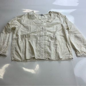 Madewell women’s beige shirt M m133-44